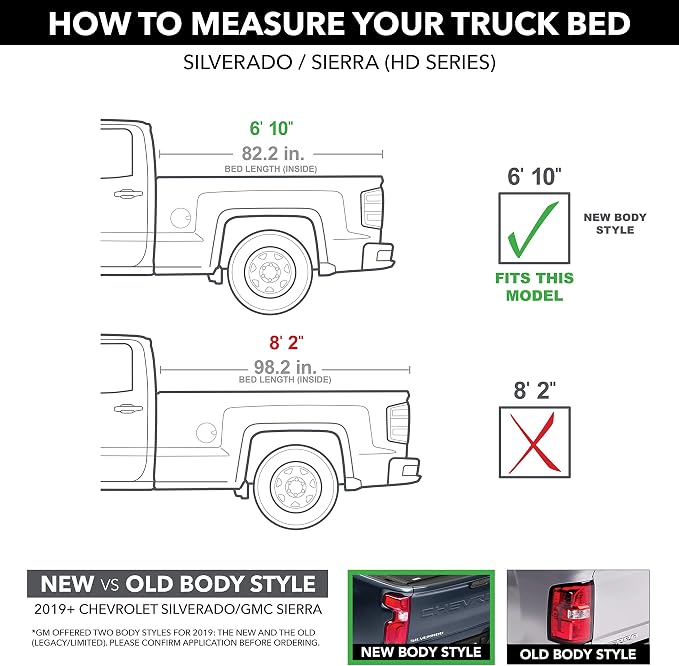 Gator Recoil Retractable Truck Bed Tonneau Cover | G30484 | Fits 2019 - 2025 Chevy/GMC Silverado/Sierra 2500/3500 HD Series 6' 10" Bed (82.2")