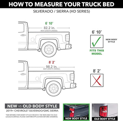 Gator Recoil Retractable Truck Bed Tonneau Cover | G30484 | Fits 2019 - 2025 Chevy/GMC Silverado/Sierra 2500/3500 HD Series 6' 10" Bed (82.2")