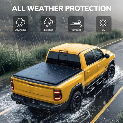YITAMOTOR Soft Roll Up Truck Bed Tonneau Cover Fit for 2017-2026 Ford F-250 F-350 F-450 F250 F350 F450 Super Duty 8 ft Bed