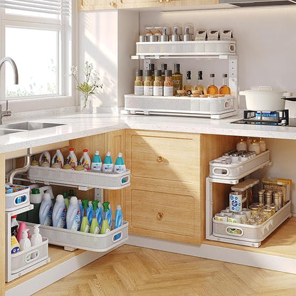 2 Pack 21.3IN-Depth Under Sink Organizer