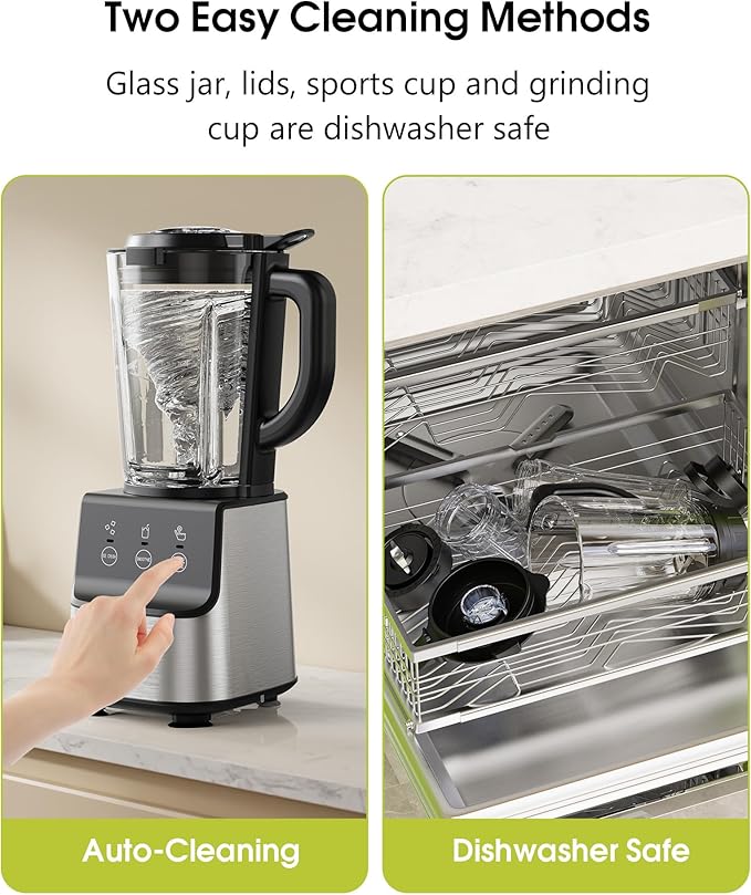Countertop Blenders for Kitchen, 1400W Professional Blender for Smoothies