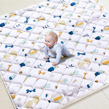 Baby Play Mat 71" X 59", Premium Thicken Foam One-Piece Crawling Mat, Extra Large Non-Slip Cushioned Activity Playmats for Babies, Toddlers, Infants, Play & Tummy Time
