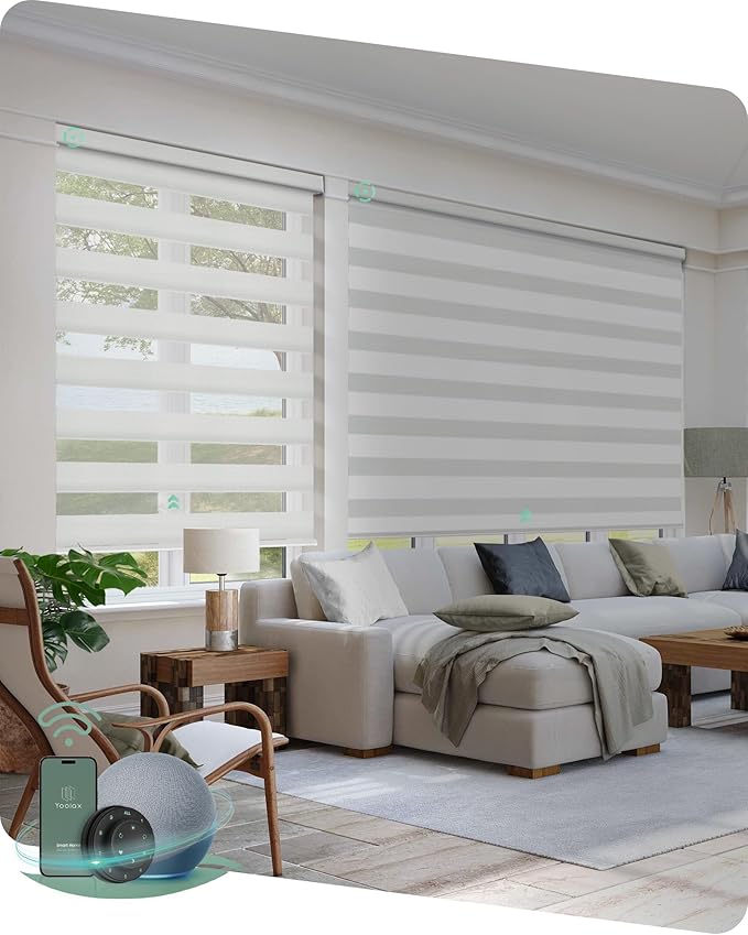 Yoolax Motorized Zebra Blinds Works