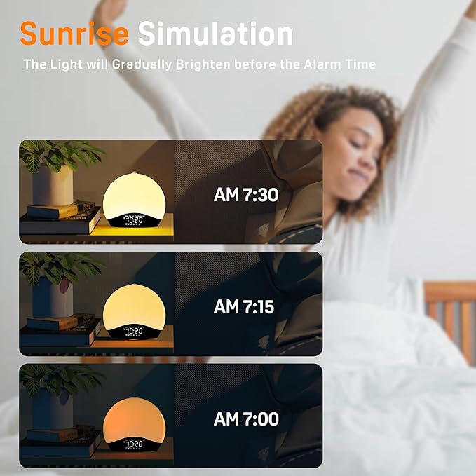 Wake Up Light Sunrise Alarm Clock