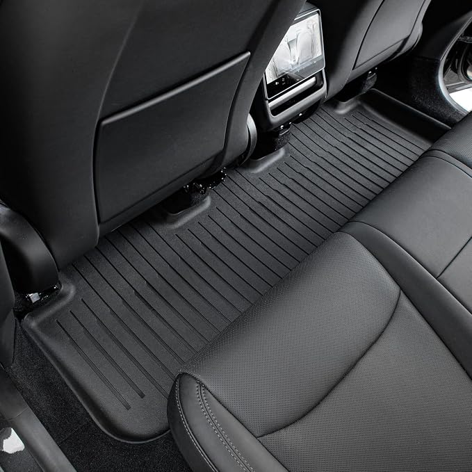 SUPER LINER Tesla Model Y Floor Mats 2025 2026 | Custom Fit All-Weather 11-Piece Set TPE Material| Model Y Juniper Floor Mats Back Seat Protector,Cargo Liner, Trunk & Interior Accessories 5-seat