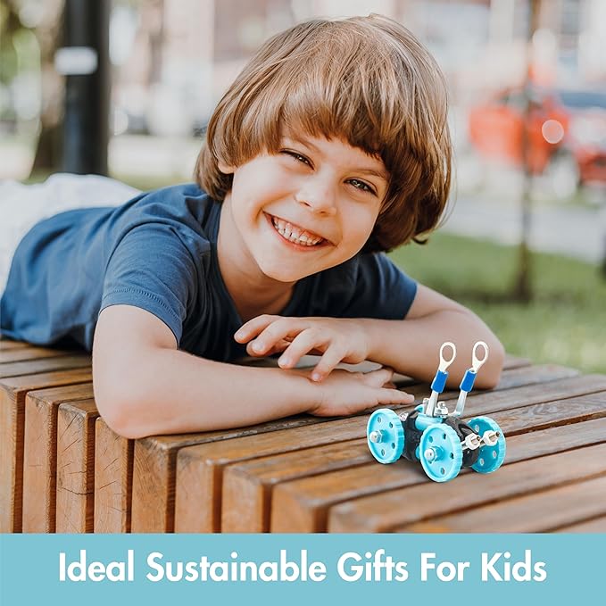 The Off Bits Vehicle STEAM Building Set, Educational Gift Idea, Build Your Own Robot Toy for Kids Age 6 7 8 9+ Year Old Boys and Girls, Stem Toys Engineering Kit, Construction Toys Steam Gift