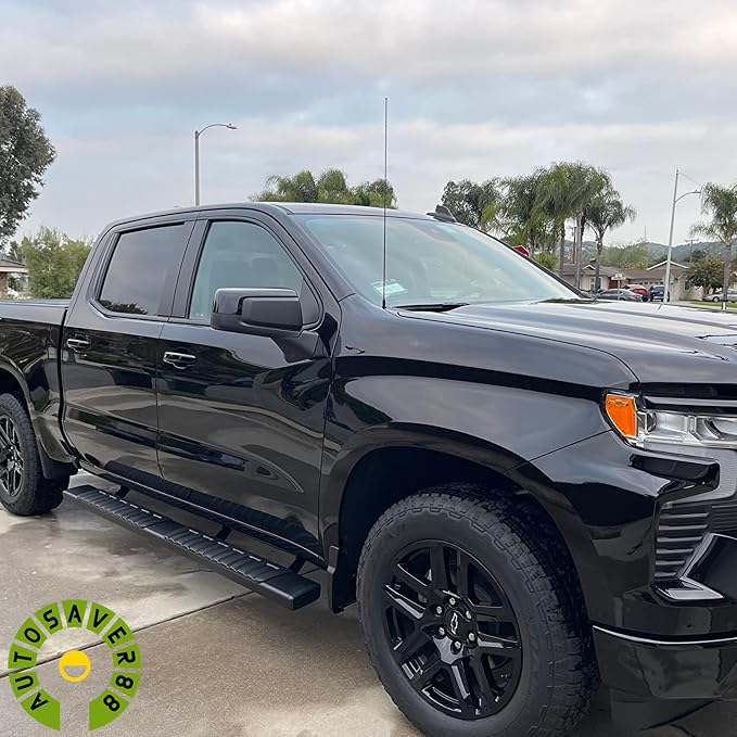 AUTOSAVER88 Running Boards Compatible with 2007-2018 Chevy Silverado/GMC Sierra 1500, 2007-2019 2500HD 3500HD Extended/Double Cab, 6 inches Side Step Nerf Bars (Incl. 2019 1500 LD/Limited)
