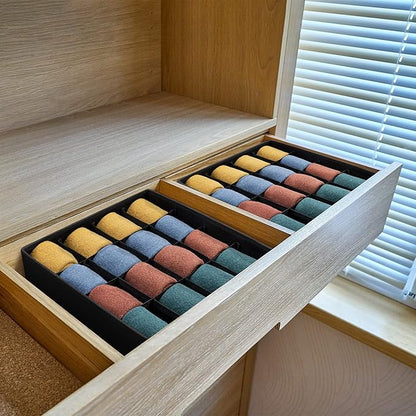 Joyoldelf Sock Drawer Organizer Divider, 16-cell Underwear Organizers and