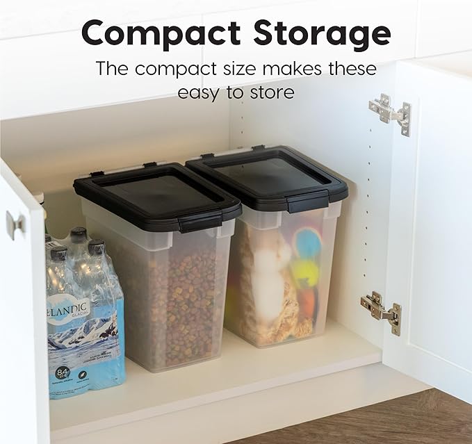 IRIS USA Airtight Dog Food Storage Container, 2 Pack,
