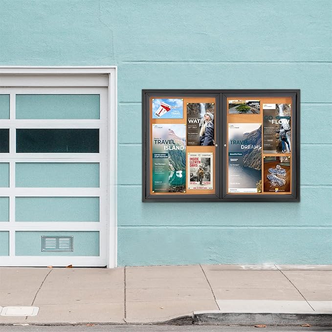 Enclosed Bulletin Board Outdoor Noticeboard