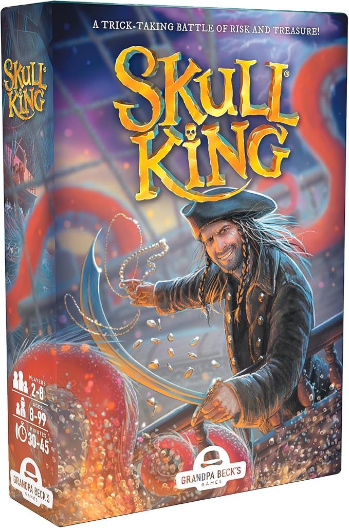 Grandpa Beck's Games Skull King - The Ultimate Pirate Trick Taking Card Game | Fun Strategy Game for Friends, Family, Game Night | from The Creators of Cover Your Assets | 2-8 Players Ages 8+