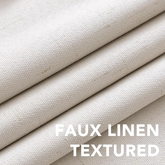 H.VERSAILTEX Linen Curtains 100% Blackout Curtains
