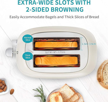 Ultrean Toaster 2 Slice with Extra-Wide Slot