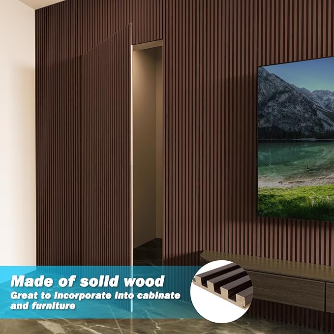 Art3d Slat Wood Wall Paneling for Interior and Ceiling Decoration