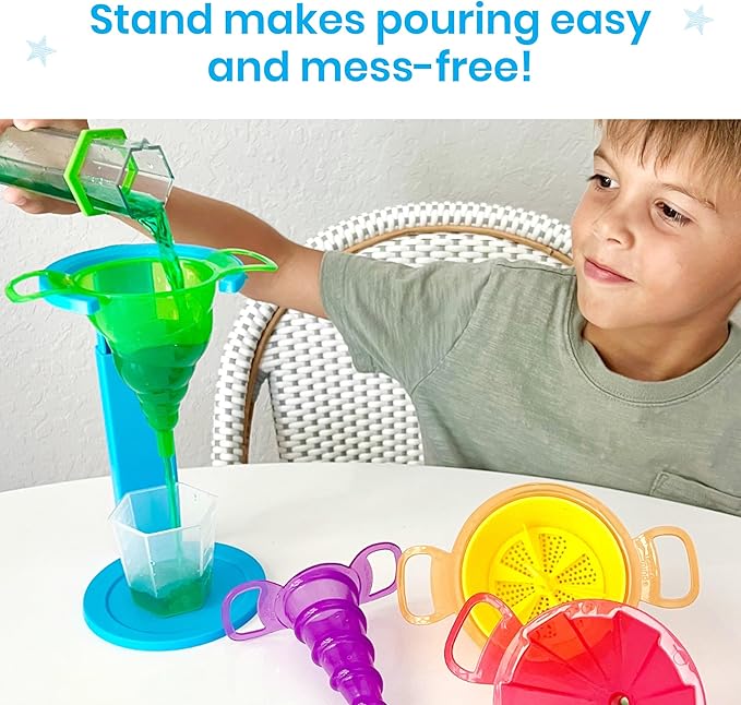 hand2mind Starter Science Funnels, Science Lab Equipment, Sand Sifter, Water