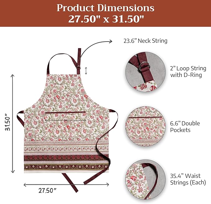 Maison d' Hermine 100% Cotton Apron
