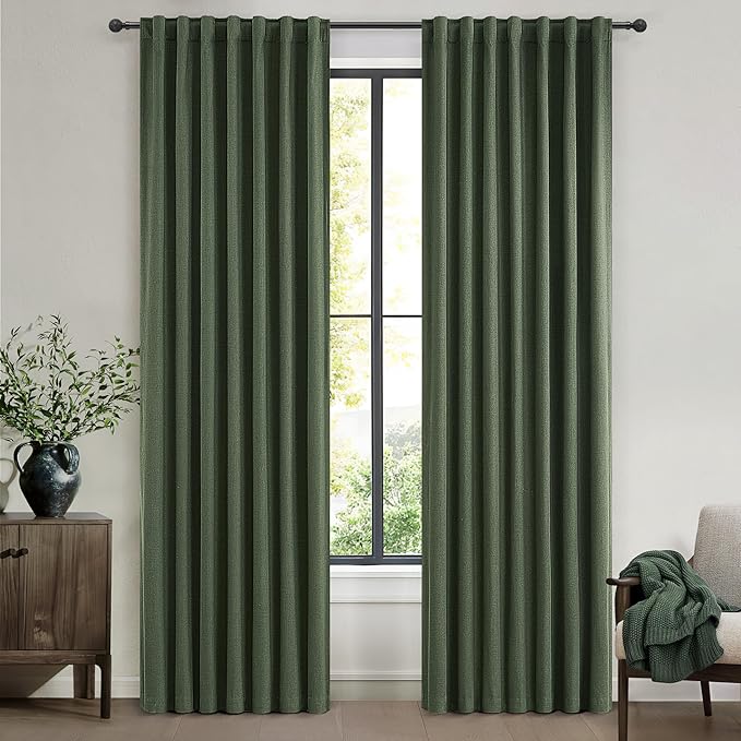 Dark Green Curtains 84 Inches Long