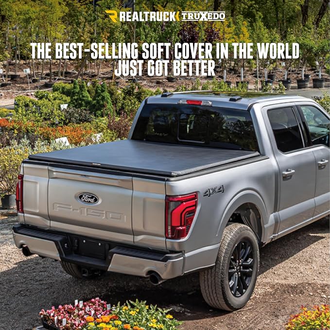 RealTruck TruXedo TruXport Soft Roll Up Truck Bed Tonneau Cover | 272401 | Fits 2019-2025 Chevy/GMC Silverado/Sierra, w/MultiPro/Flex Tailgate (Will not fit Carbon Pro Bed) 5' 10" Bed (69.9")