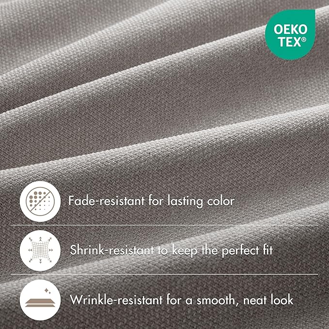 Madison Park Karien 100% Blackout Curtains 52x95 – Grey, 2-Layer Noise Blocking