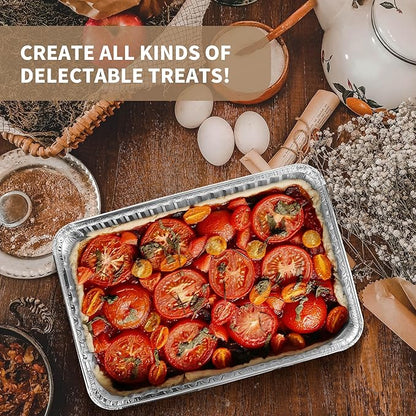 24 Pack 16 x 11 inch Aluminum Disposable Cookie Sheets