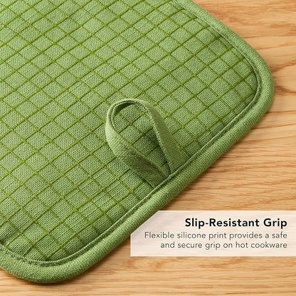 KITCHENAID Gourmet Series Gridlines Pot Holders 2-Pack Set, Heat Resistant up