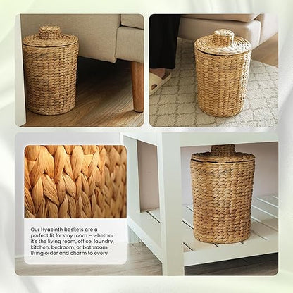2 Gallons Wicker Waste Basket