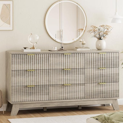 Xixini Fluted Dresser for Bedroom