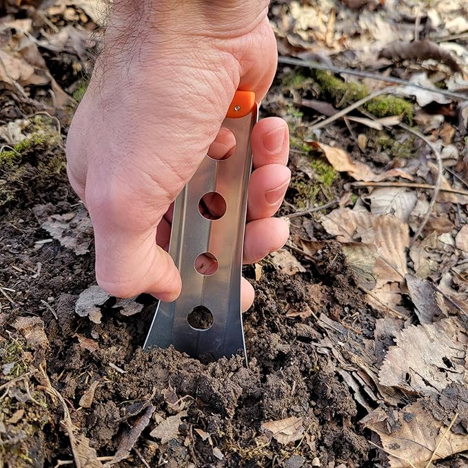 Ultralight Backpacking Trowel, 0.48 oz (13.5g) Orange