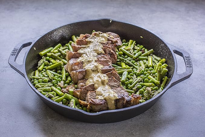 Lodge Seasoned Cast Iron Dual Handle Pan