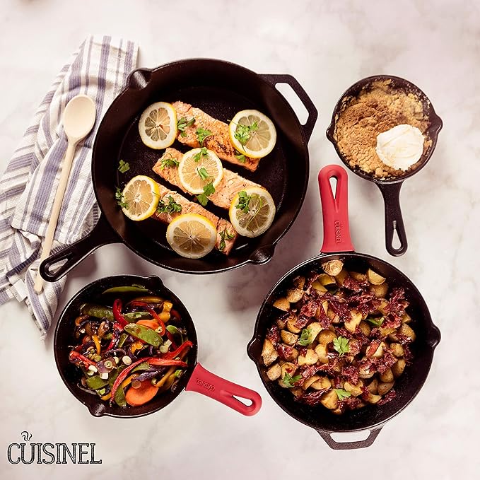 Cuisinel Cast Iron Skillets Set