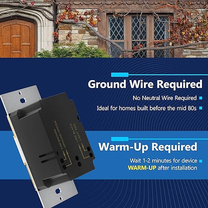 LIDER Humidity Sensor Switch and Motion Sensor Light Switch, PIR Sensor