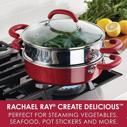 Rachael Ray Create Delicious Aluminum Nonstick Steam Set
