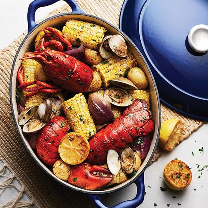 Tramontina Bestow Enameled Cast Iron Oval Dutch Oven Pot