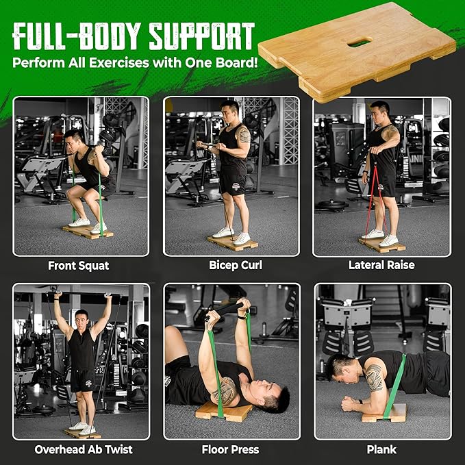 Wood Fitness Board, Exercise Platform or Wooden Exercise Board