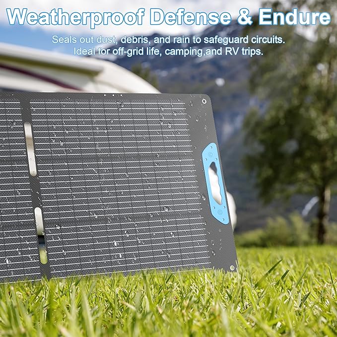 400W Portable Solar Panel for Power Station, 23.5% High Efficiency ETFE