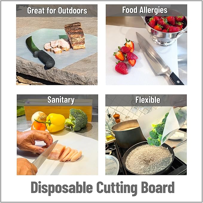 Mind Reader E-Z Board Disposable Cutting Board Box Set, 20 sq ft, Refillable