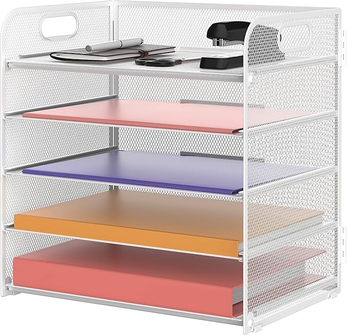Supeasy 5 Trays Paper Organizer Letter Tray
