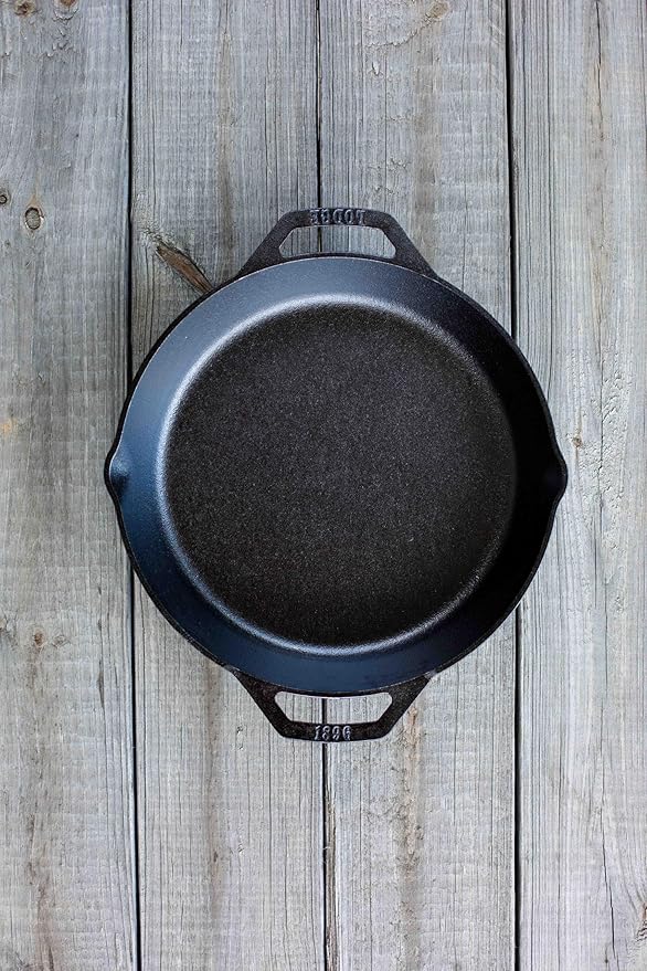 Lodge Seasoned Cast Iron Dual Handle Pan