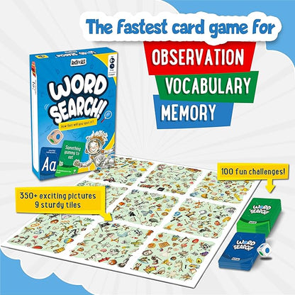 Fun Spot The Word Card Game, for Boys and Girls Who Love Educational Toys and Board Games, for Ages 6,7,8,9