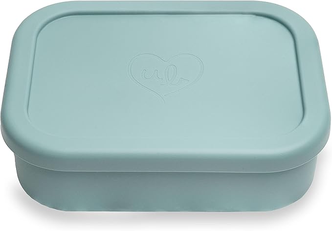 Ullabelle Leak Proof Bento Box Food-Grade Silicone Bento, BPA, Phthalate, Lead, & PVC Free - Bento Lunch Box for Daycare, Kids, & Adults - Leak Resistant Sets With Lids Snack Box Container (Blue)