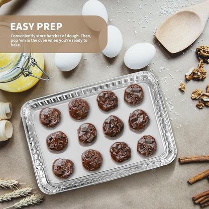 24 Pack 16 x 11 inch Aluminum Disposable Cookie Sheets