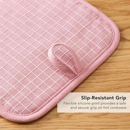KITCHENAID Gourmet Series Gridlines Pot Holders 2-Pack Set, Heat Resistant up