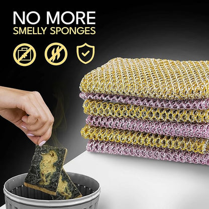 Heavy Duty Dish Scrubbers, Non-Scratch Scouring Pads