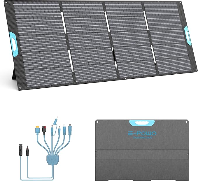 400W Portable Solar Panel for Power Station, 23.5% High Efficiency ETFE
