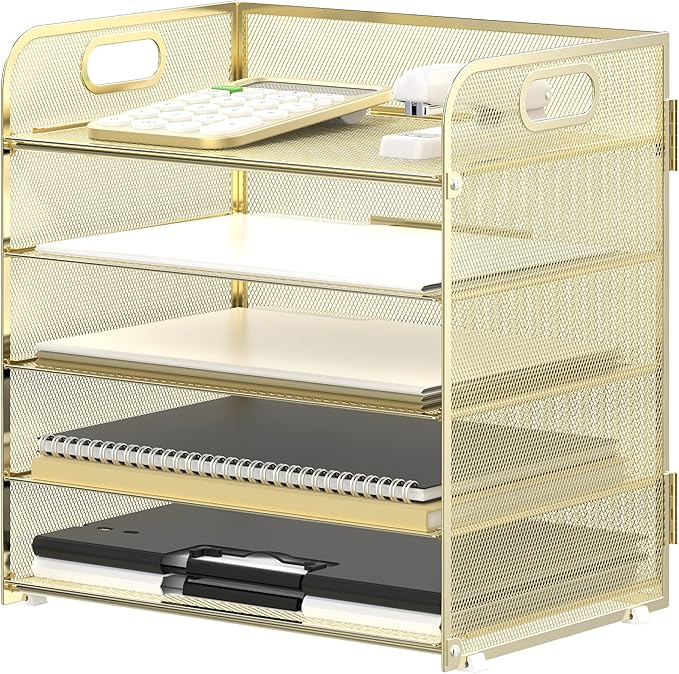 Supeasy 5 Trays Paper Organizer Letter Tray