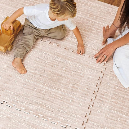 Lillefolk Baby Play Mat for Floor – 6x8ft Dusk | Soft Non Toxic Premium EVA Foam Tiles for Tummy Time, Crawling & Playroom – Waterproof Interlocking Floor Mat for Babies & Toddlers (12 Tiles)