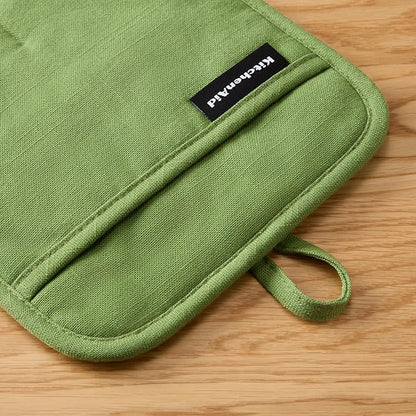 KITCHENAID Gourmet Series Gridlines Pot Holders 2-Pack Set, Heat Resistant up
