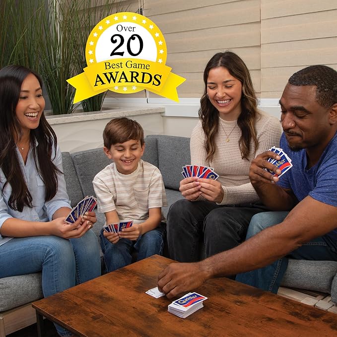 Playmonster Quiddler Card Games for Kids - Collectors Tin, Playing Cards Word Games, Deck of Cards, Fun Family Games for Kids and Adults, Game Night, Travel Games, Multi-Player, Ages 8+