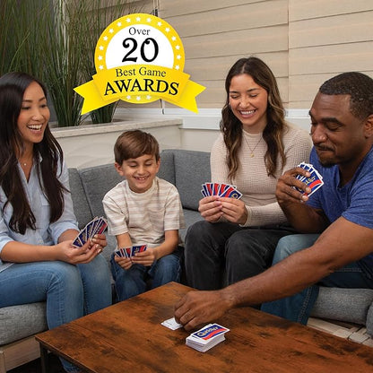 Playmonster Quiddler Card Games for Kids - Collectors Tin, Playing Cards Word Games, Deck of Cards, Fun Family Games for Kids and Adults, Game Night, Travel Games, Multi-Player, Ages 8+