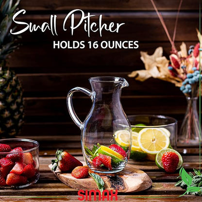Simax Small 16 Ounce Borosilicate Glass Pitcher